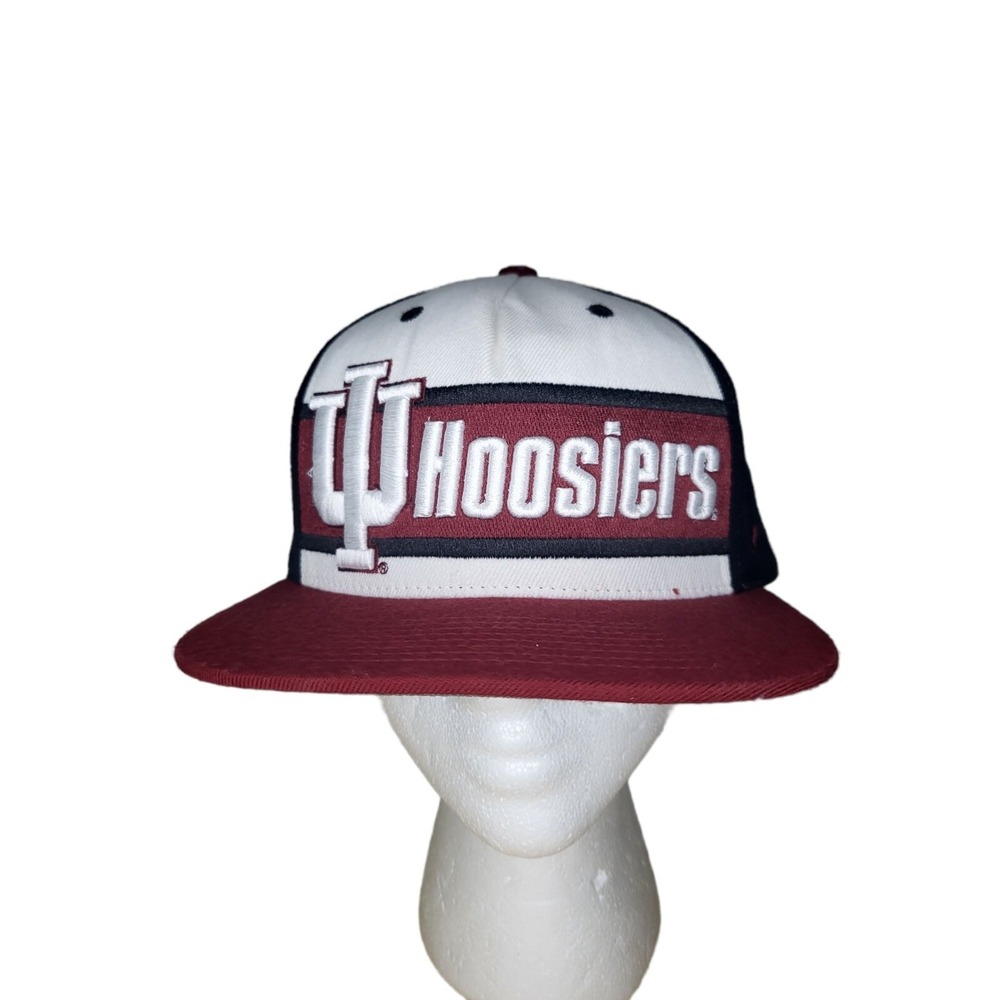 Indiana Hoosiers Snapback‎ NCAA Zephyr Hat Maroon White Embroidered Adjustable